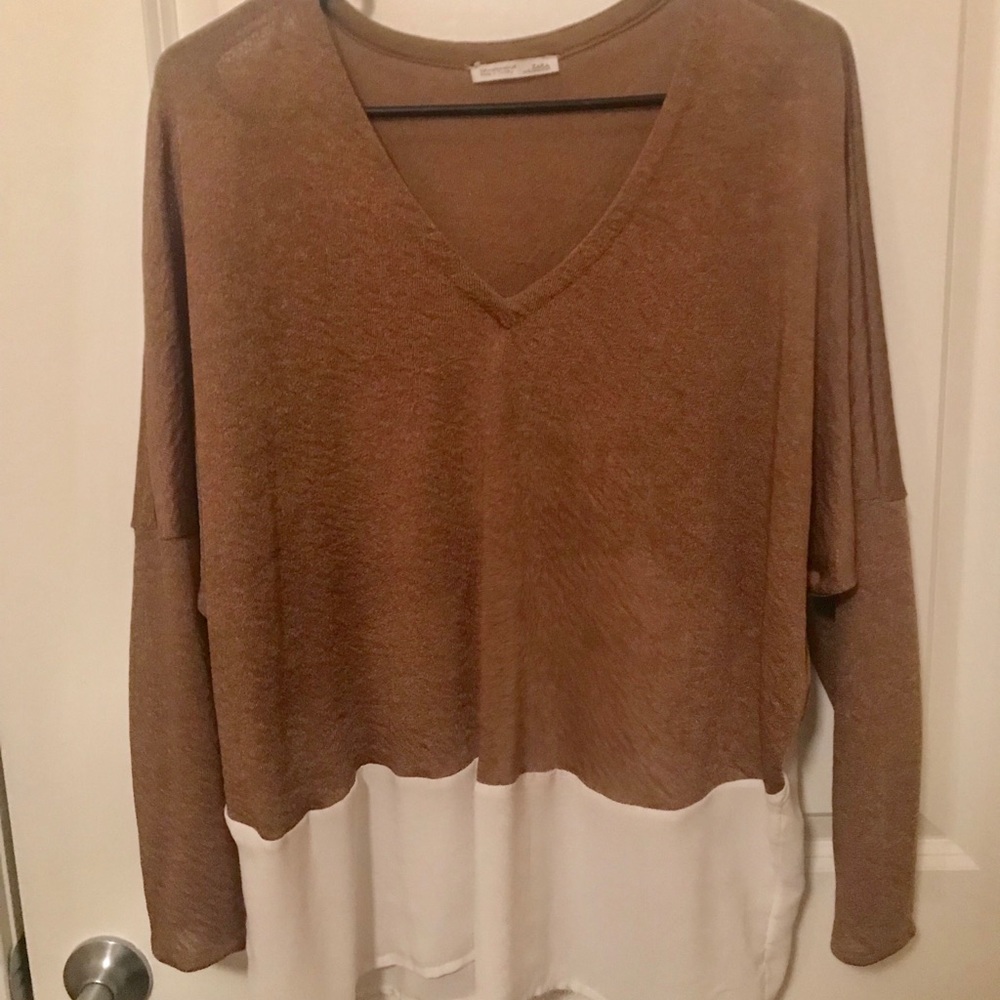 Zara color block top